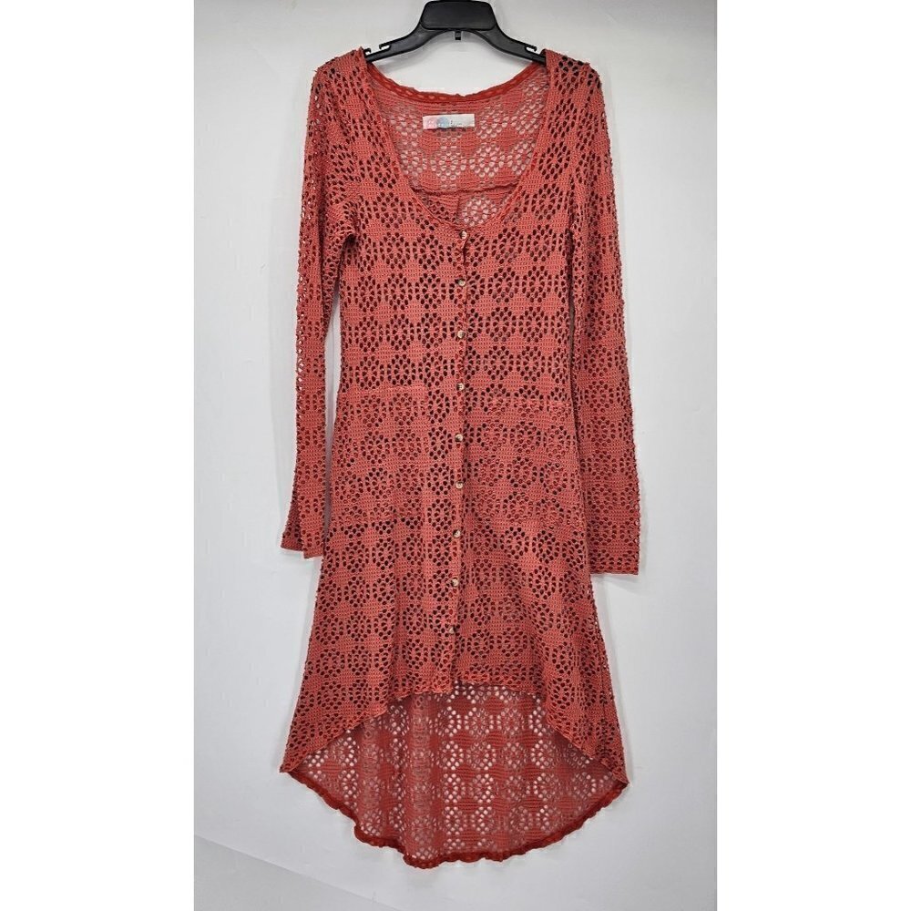 Free People Beach Dress in Rust Orange - Coastal Vibes